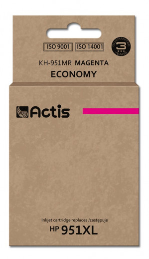 Actis KH-951MR Tusz do drukarki HP, Zamiennik HP 951XL CN047AE; Standard; 25 ml; purpurowy.