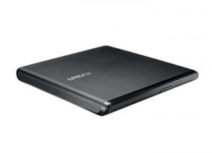 Lite-On nagrywarka zewnętrzna DVD ES1, USB, Ultra-slim 13.5mm, czarna, retail