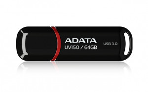 ADATA FLASHDRIVE USB UV150 64 GB USB 3.0 Czarny