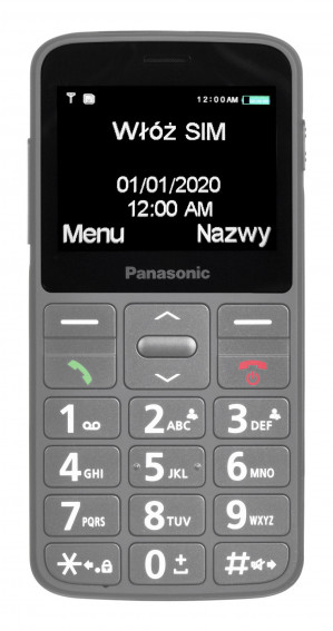 Telefon komórkowy Panasonic KX-TU160EXG Szary