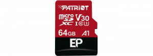PATRIOT EP PRO micro SDXC 64GB A1 V30 U3 CL10+Adap
