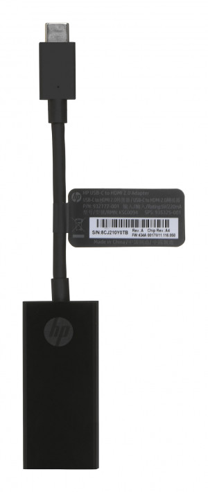 Przejściówka HP Pavilion USB-C do HDMI 2.0 czarna 2PC54AA