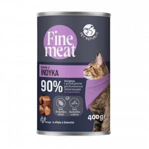 FINE MEAT Danie z indyka dla kota 400 g