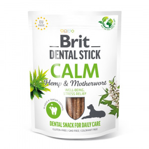 BRIT Dental Stick Calm Hemp & Materwort - przysmak dla psa - 251 g