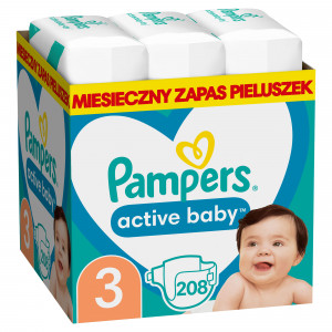 PAMPERS Pieluszki Active Baby 3 208 szt.