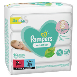 Chusteczki Pampers Sensitive 4x52