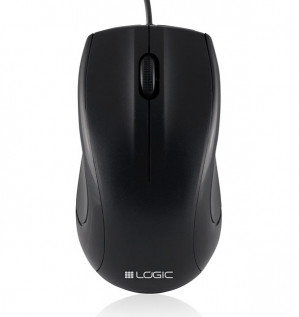 LOGIC Przewodowa Mysz Optyczna LM-12 USB Czarna