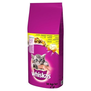 WHISKAS Junior z kurczakiem - sucha karma dla kota - 14 kg