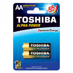 Baterie Toshiba ALPHA POWER LR6GCH BP-2 LR6 Blister 2 szt.