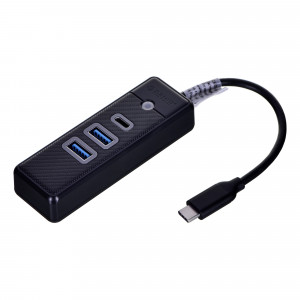 ORICO HUB USB-C 2X USB-A 3.1 + USB-C, CZARNY
