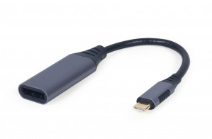 GEMBIRD ADAPTER Z USB TYPE-C DO DISPLAYPORT SZARY