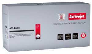 Activejet ATB-423BN Toner do Brother, Zamiennik Brother TN-423BK; Supreme; 6500 stron; czarny.