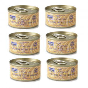 FISH4CATS Sardynka z krewetkami - mokra karma dla kota - 6x70g