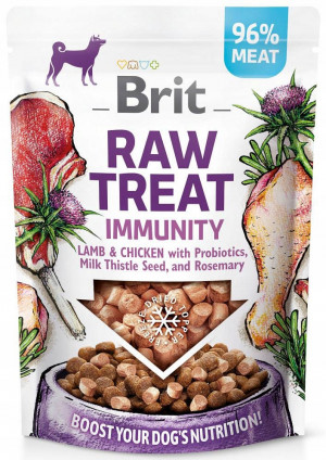 BRIT Raw Treat Immunity Lamb & Chicken - przysmak dla psa - 40g