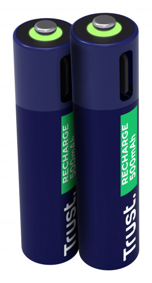 Baterie AAA Trust USB-C RECHARGEABLE BATTERIES 2P (25585)