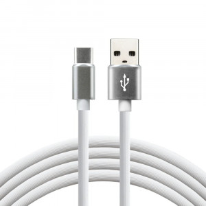 EVERACTIVE KABEL USB-C 1M, SILIKON, BIAŁY CBS-1CW