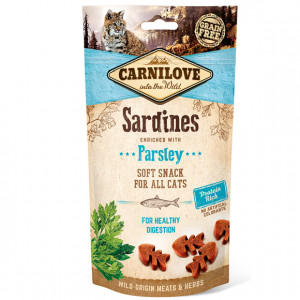 Carnilove Soft Moist Snack Sardine+Parsley kot 50g