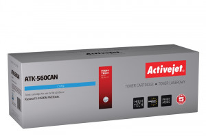 Activejet ATK-560CAN Toner do drukarki Kyocera, Zamiennik Kyocera TK-560C; Premium; 10000 stron; błękitny.
