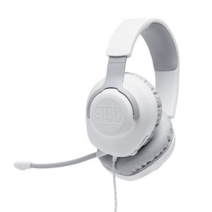 Słuchawki JBL QUANTUM 100 (białe, przewodowe, nauszne, gamingowe)