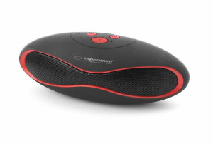 ESPERANZA GŁOŚNIK BLUETOOTH FM CZARNO-CZERWONY TRI