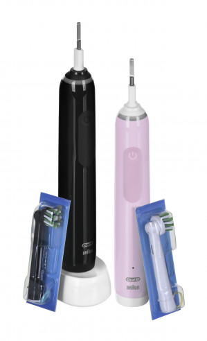 Zestaw szczoteczek Oral-B Pro 3 3900N black/pink
