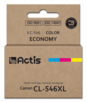 Actis KC-546 Tusz do drukarki Canon, zamiennik Canon PG-545XL; Supreme; 15 ml; 180 stron; purpurowy, błękitny, żółty.