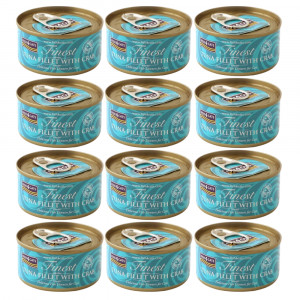 FISH4CATS Filet tuńczyka z krabem - mokra karma dla kota - 12x70g