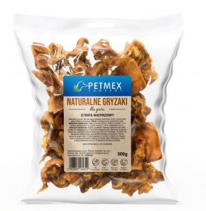 Gryzak dla psów PETMEX Strips wieprzowy 500g