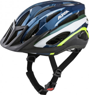 Kask rowerowy ALPINA MTB17 CIEMNO NIEBIESKI-NEONOWY 54-58