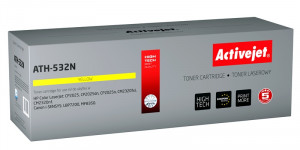 Activejet ATH-532N Toner do drukarek HP, Canon, Zamiennik HP 304A CC532A, Canon CRG-718Y; Supreme; 3200 stron; żółty.