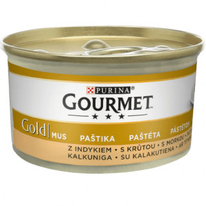 GOURMET GOLD Savoury Cake mus z indyka - mokra karma dla kota - 72x85g
