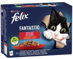FELIX Fantastic Wiejskie smaki - mokra karma dla kota - 12x85g