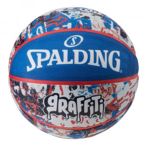 Piłka do koszykówki Spalding Graffiti niebiesko-czerwona rozm. 7 84377Z