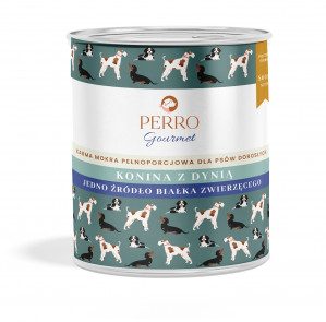PERRO Gourmet Konina z dynią - mokra karma dla psa - 800g