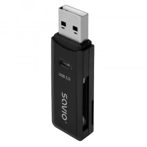 SAVIO CZYTNIK KART SD, USB 2.0, AK-63