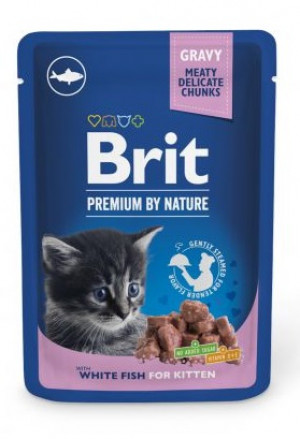 BRIT Premium Kitten White fish - mokra karma dla kota - 100 g