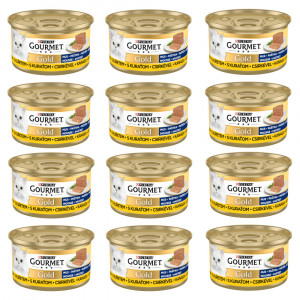 GOURMET GOLD Mus z drobiem mokra karma dla kota - 12x85 g