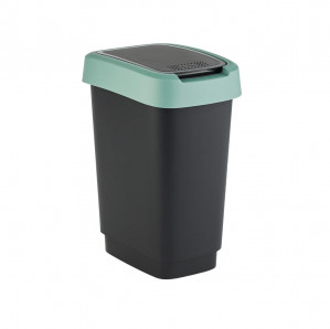 ROTHO Twist Zielony - kosz na śmieci - 10l