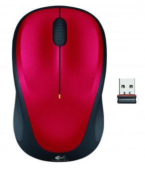 Mysz Logitech bezprzewodowa M235 Red WER