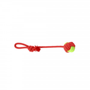 DINGO Piłka z uchwytem energy 40cm czerwono-zielona