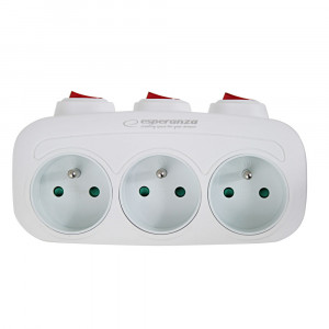 ESPERANZA ROZGAŁĘŹNIK ELEKTR. 3 GN. BIAŁY ELK307W