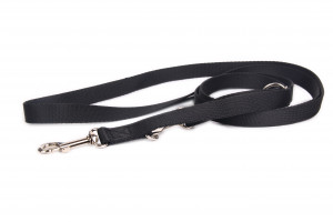Smycz Regulowana – Czarna 30mm, 220cm