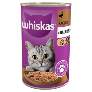 WHISKAS Adult z Kaczką w galaretce - mokra karma dla kota - 400 g