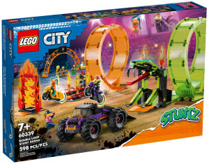 LEGO City 60339 Kaskaderska arena z dwoma pętlami