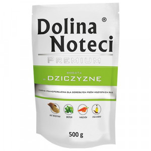 DOLINA NOTECI Premium bogata w dziczyznę - mokra karma dla psa - 500 g