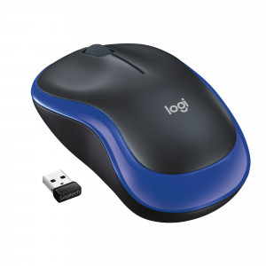 Mysz Logitech M185 bezprzewodowa, niebieska