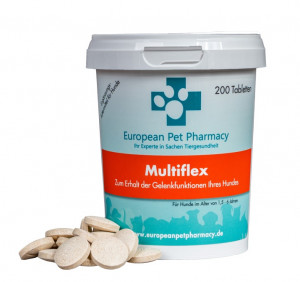 Europen Pet Pharmacy Multiflex,200 tabletek Suplement na stawy dla psów 1,5-6 lat