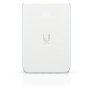 Acces Point Wi-Fi 6 Ubiquiti UniFi U6 In-Wall 2.4GHz(2x2)/5GHz(4x4)/6GHz(–) PoE+/PoE 4x1G 1x2,5G