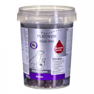 Platinum Click Bits Chicken+Lamb 300g półwilgotne przysmaki