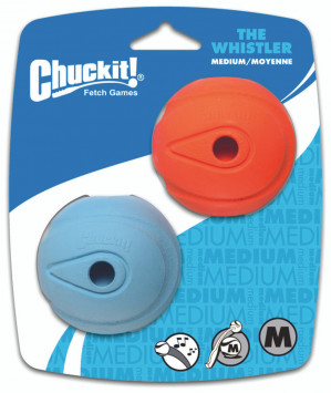 Chuckit The Whistler Dog ball 2 pack Medium